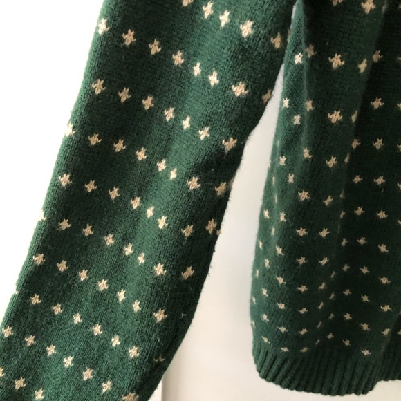 J. Crew Green Fair Isle Patterned Sweater XXL - Picture 6 of 8